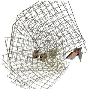 Modern Gold tone rectangular versatile Wire iron Mesh letter tray storage Basket